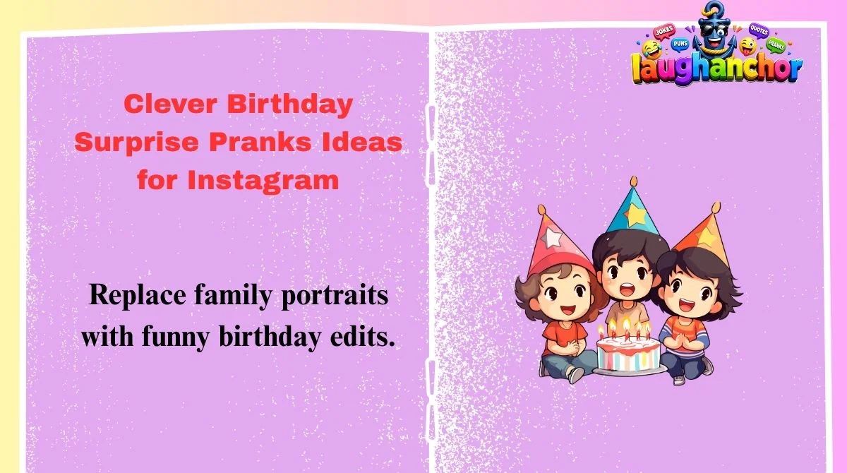 Clever Birthday Surprise Pranks Ideas for Instagram