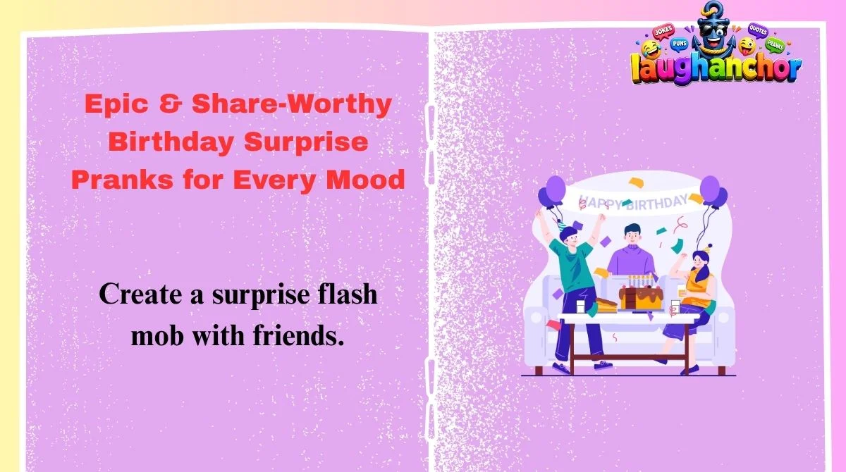 Epic & Share-Worthy Birthday Surprise Pranks for Every Mood