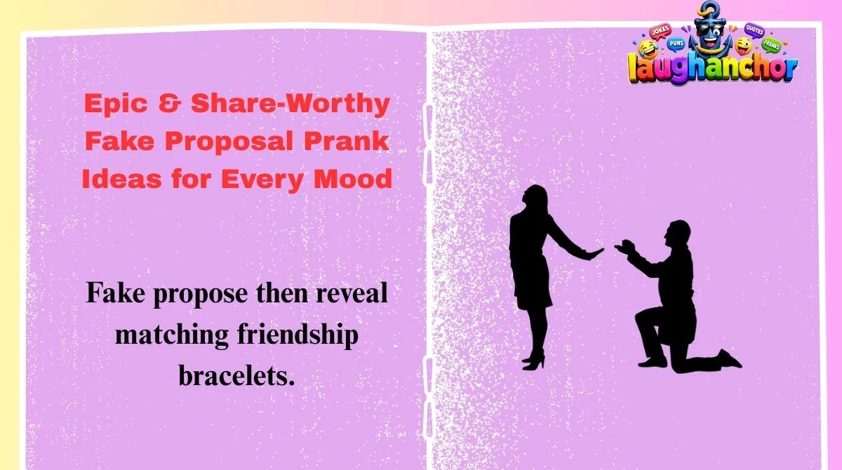 Epic & Share-Worthy Fake Proposal Prank Ideas for Every Mood