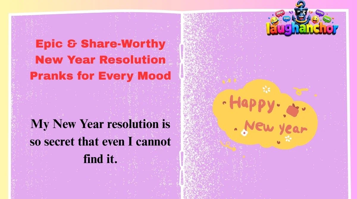 Epic & Share-Worthy New Year Resolution Pranks for Every Mood