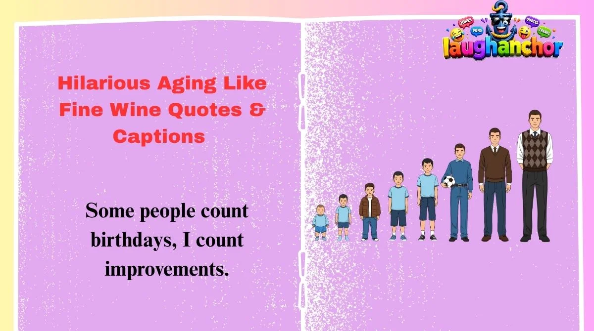 Hilarious Aging Like Fine Wine Quotes & Captions 