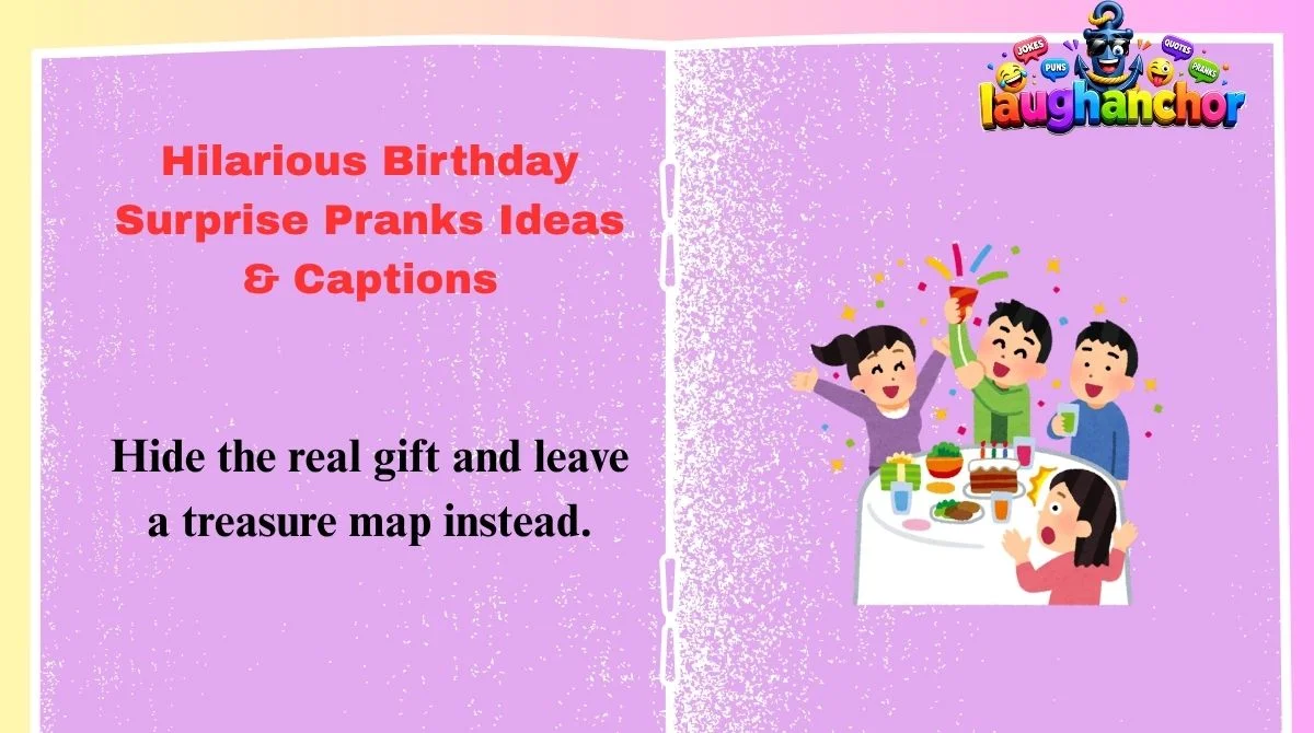 Hilarious Birthday Surprise Pranks Ideas & Captions