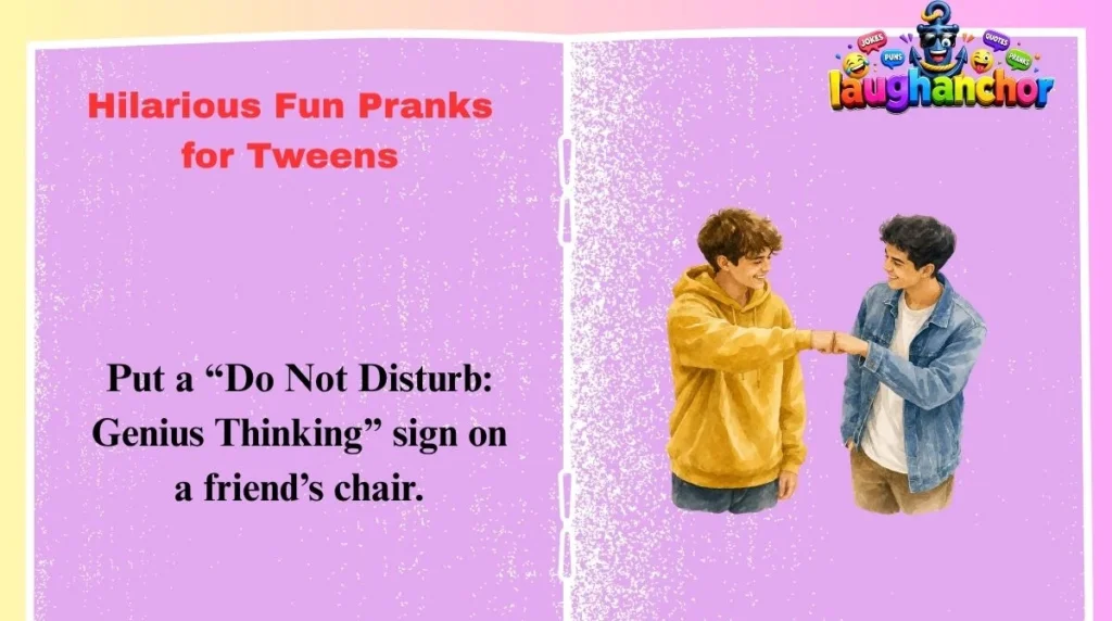 Hilarious Fun Pranks for Tweens