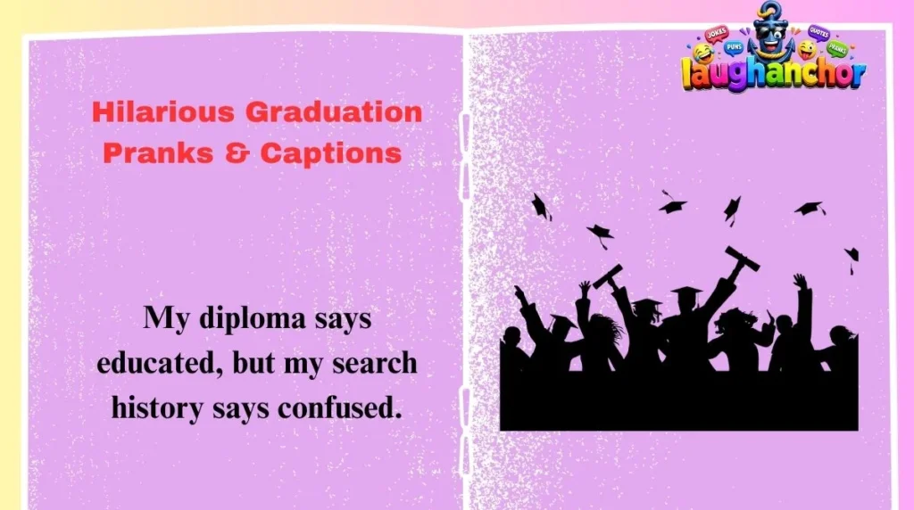 Hilarious Graduation Pranks & Captions 