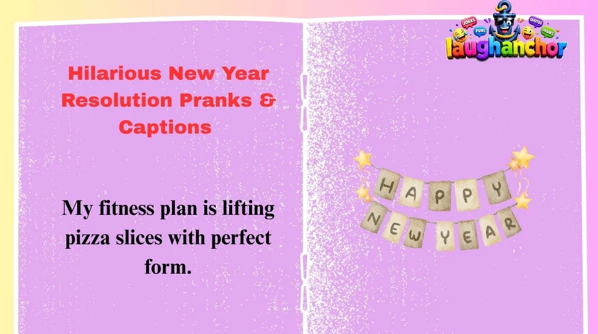 Hilarious New Year Resolution Pranks & Captions 
