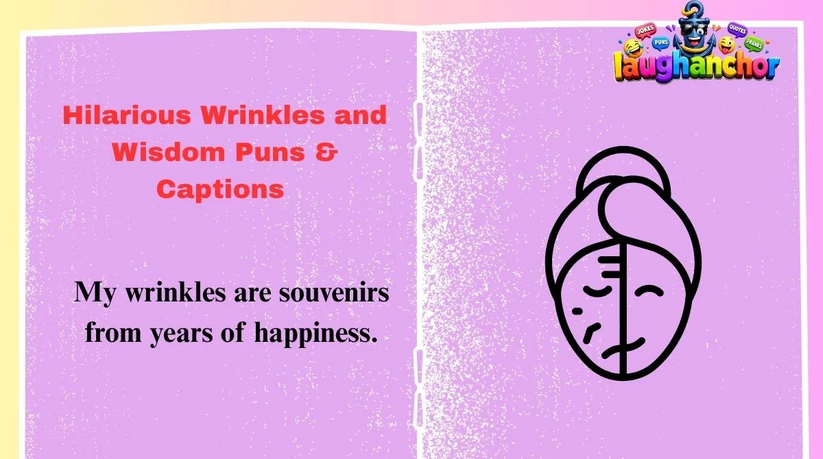 Hilarious Wrinkles and Wisdom Puns & Captions 