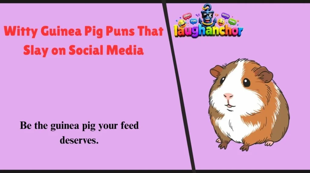 Witty Guinea Pig Puns That Slay on Social Media