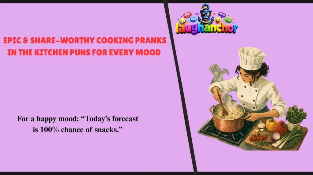 Epic & Share-Worthy Cooking Pranks in the Kitchen Puns for Every Mood 