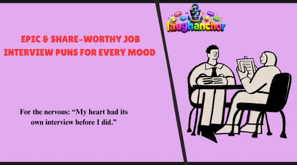 Epic & Share-Worthy Job Interview Puns for Every Mood 
