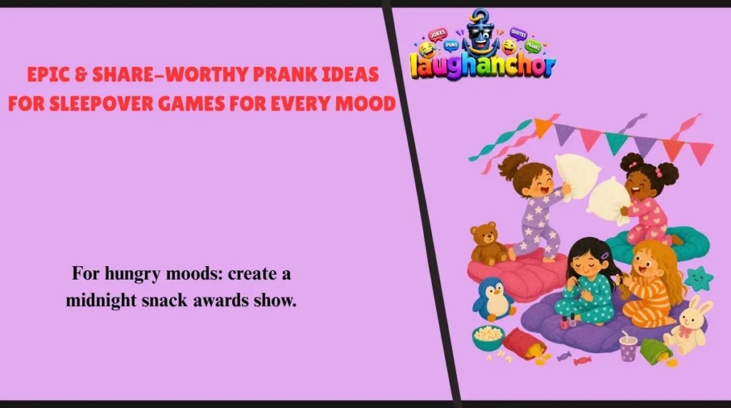 Epic & Share-Worthy Prank Ideas for Sleepover Games for Every Mood