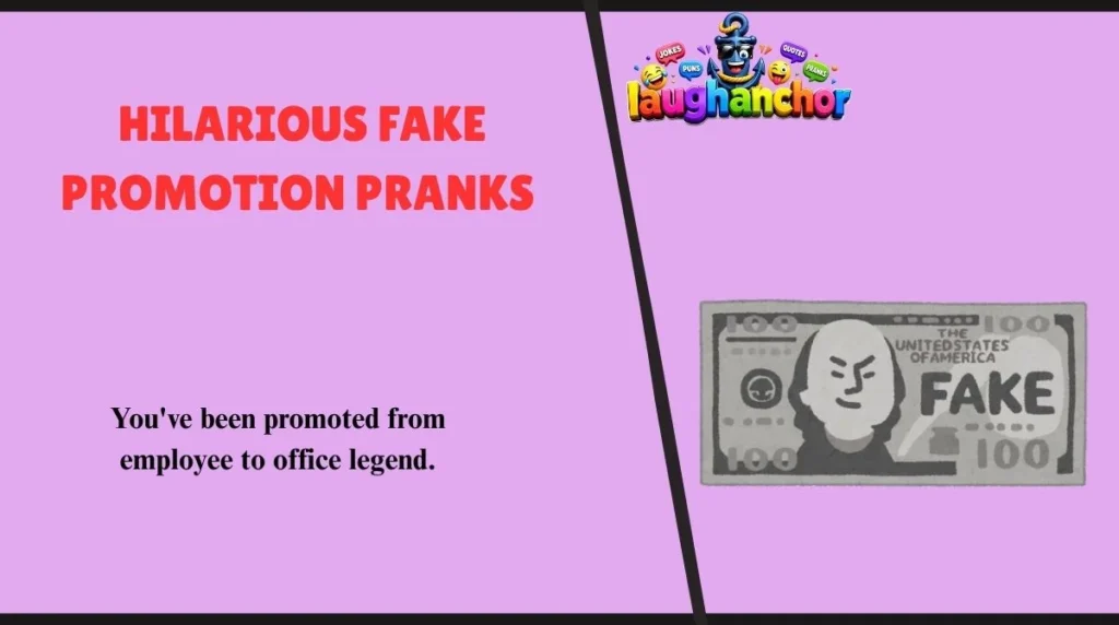 Hilarious Fake Promotion Pranks