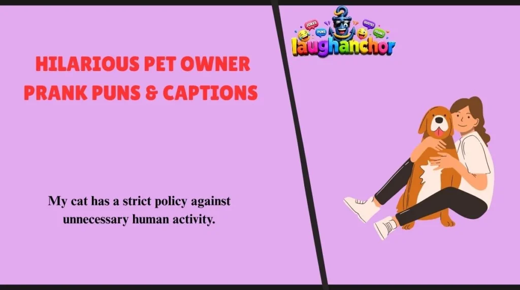 Hilarious Pet Owner Prank Puns & Captions
