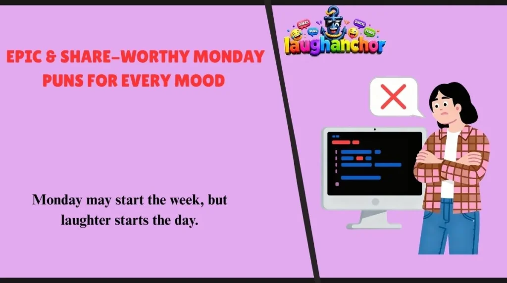 Epic & Share-Worthy Monday Puns for Every Mood