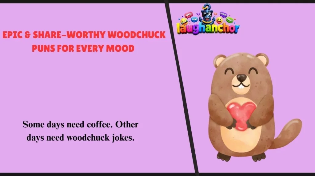 Epic & Share-Worthy Woodchuck Puns for Every Mood 