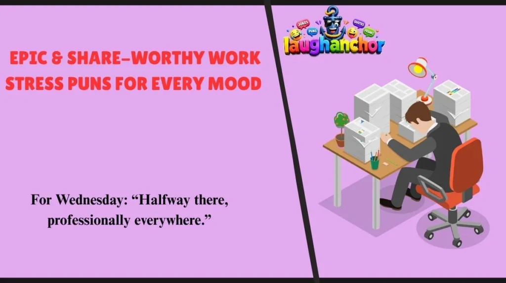 Epic & Share-Worthy Work Stress Puns for Every Mood 