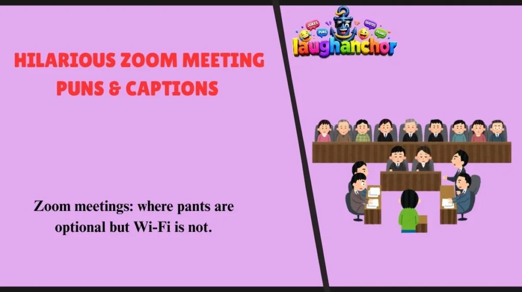 Hilarious Zoom Meeting Puns & Captions 