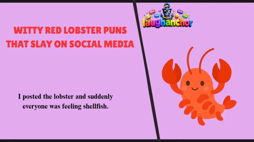 Witty Red Lobster Puns That Slay on Social Media