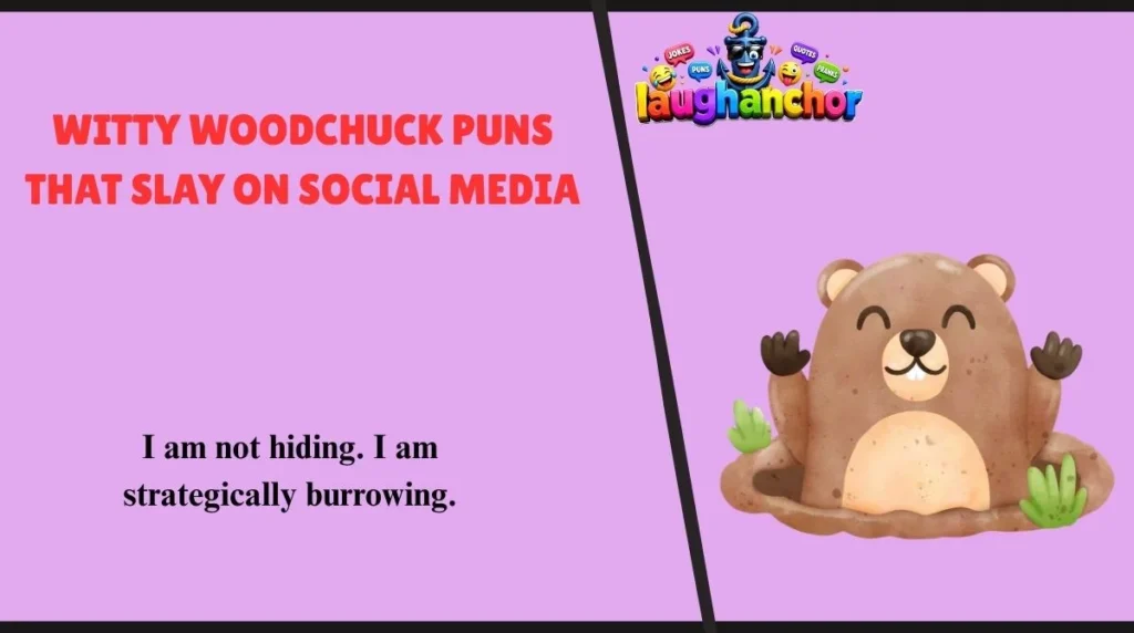 Witty Woodchuck Puns That Slay on Social Media
