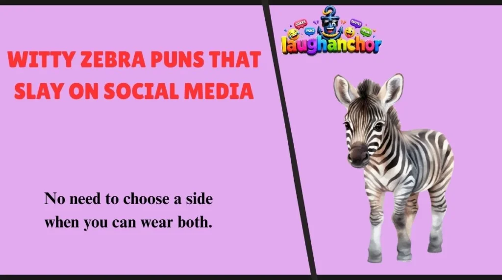 Witty Zebra Puns That Slay on Social Media