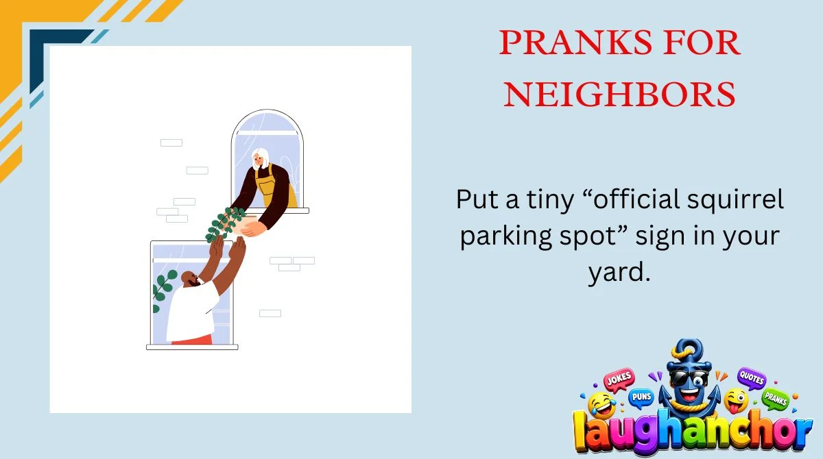 Pranks for Neighbors