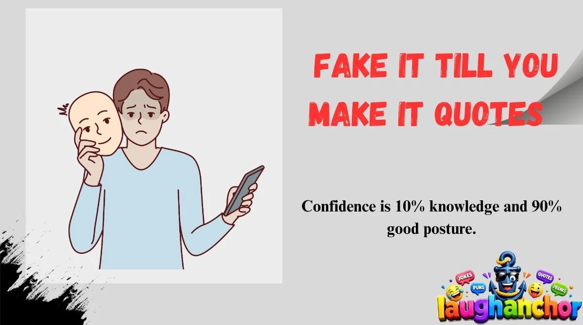 Fake It Till You Make It Quotes