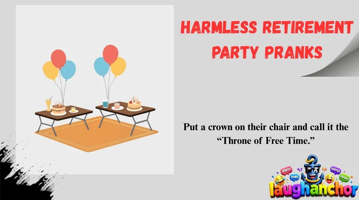 Harmless Retirement Party Pranks