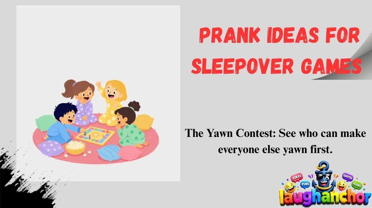Prank Ideas for Sleepover Games