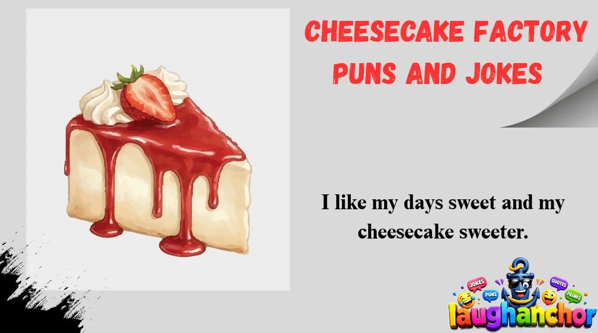 Cheesecake Factory Puns and Jokes