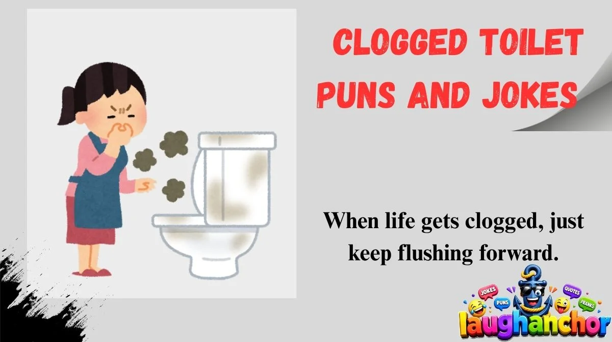 Clogged Toilet Puns and Jokes