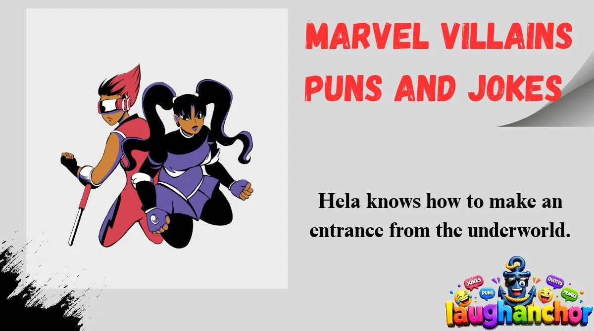 Marvel Villains Puns and Jokes